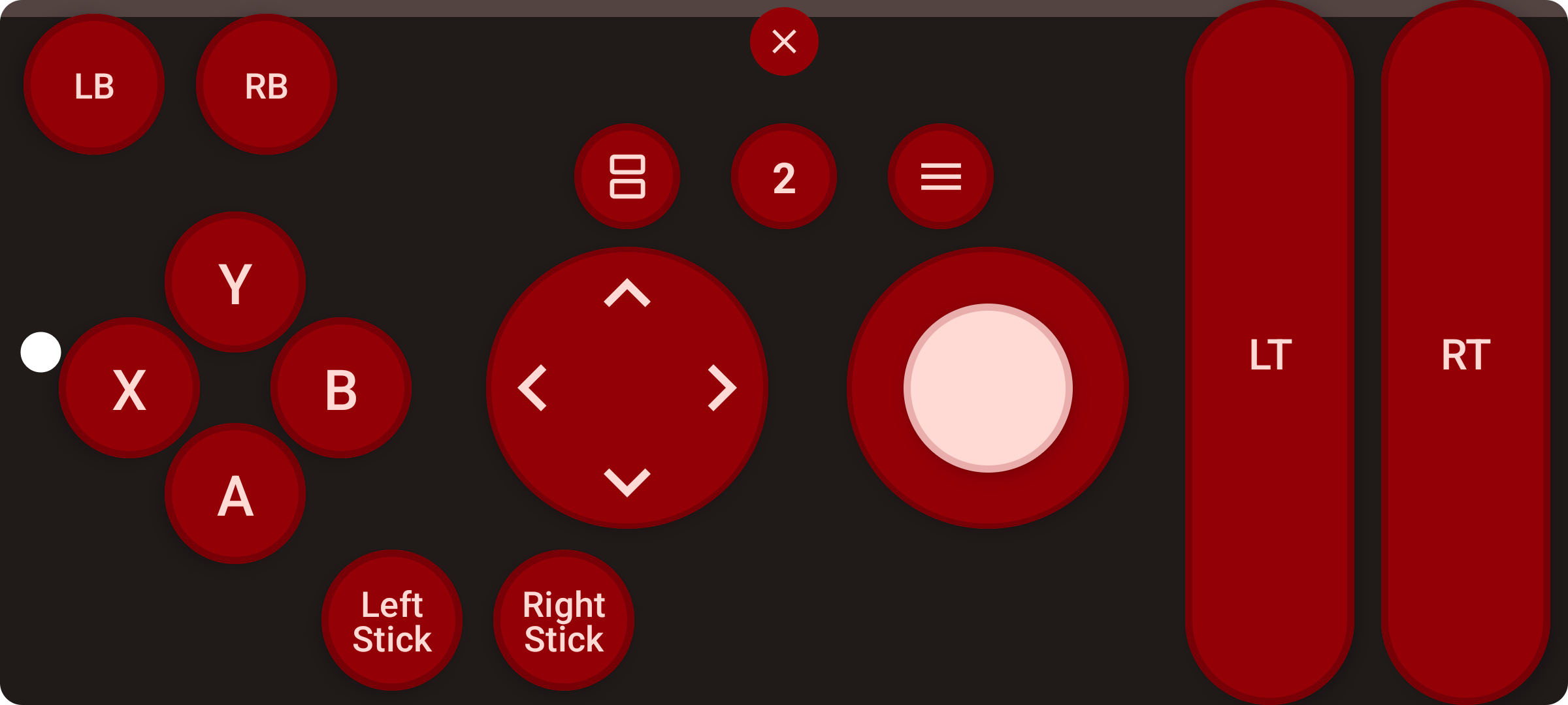 Screenshot of Remote Gamepad app
